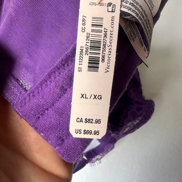Victoria's Secret DREAM ANGELS Lace Corset Top Size XL Purple - Picture 5 of 5